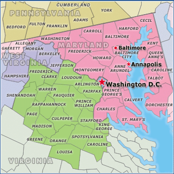 map virginia county atlantic region mid district