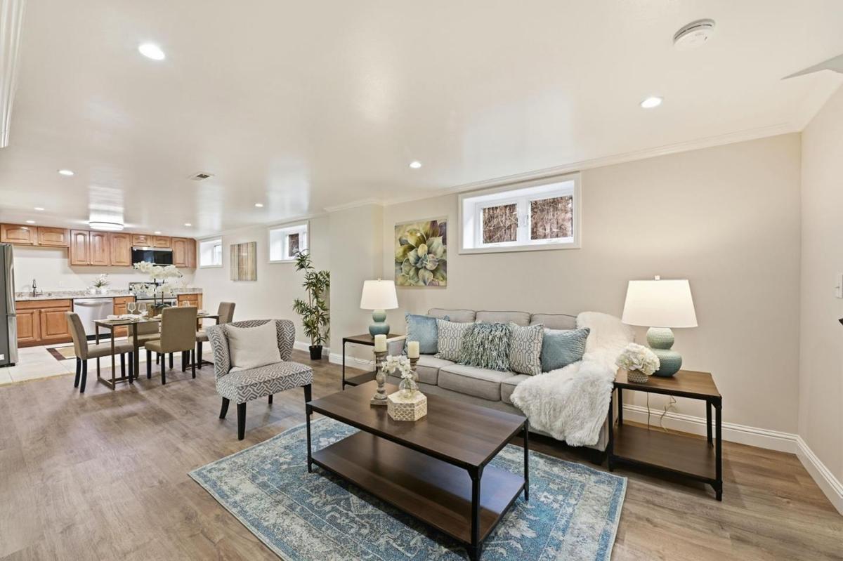 Lower level open plan